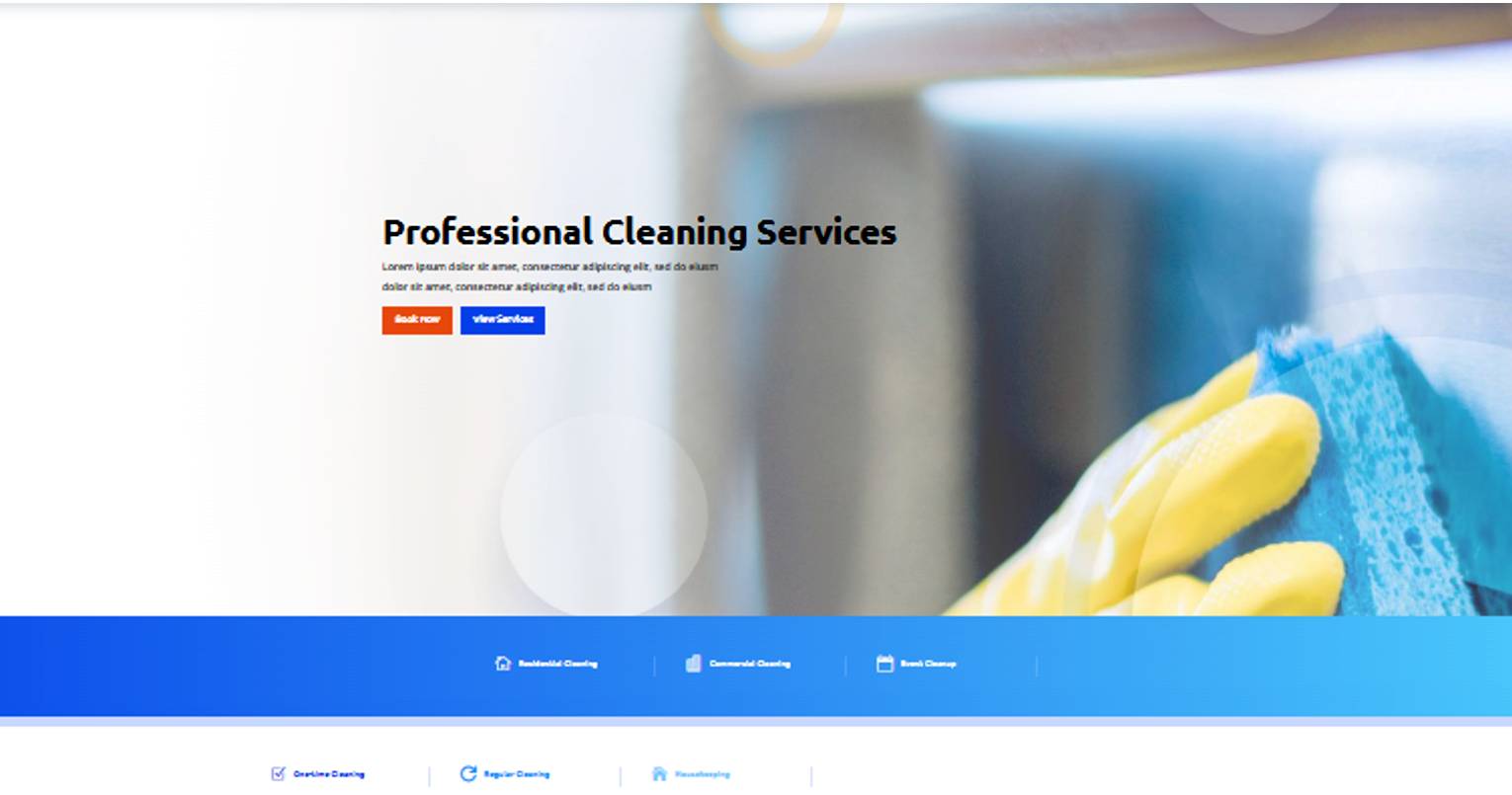 Cleaning Service Website